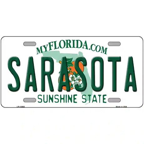 Sarasota Florida Novelty Metal License Plate 24" x 12" (LLP)