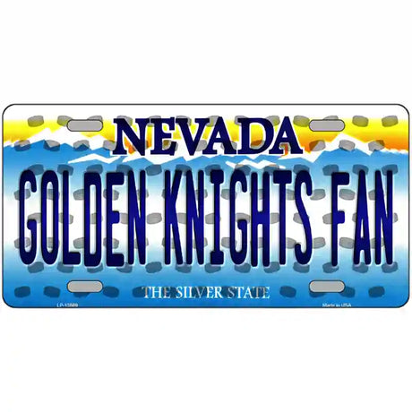 Golden Knights Fan Novelty Metal License Plate Tag 24" x 12" (LLP)