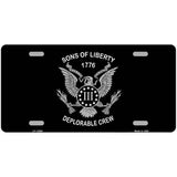 Sons of Liberty 1776 Novelty Metal License Plate Tag 24" x 12" (LLP)