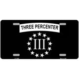 3 Percenter Ring of Stars Novelty Metal License Plate Tag 24" x 12" (LLP)