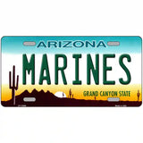 Marines Arizona Novelty Metal License Plate Tag 24" x 12" (LLP)