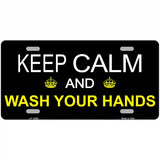 Keep Calm Wash Your Hands Novelty Metal License Plate Tag 24" x 12" (LLP)