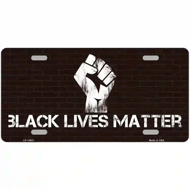 Black Lives Matter Brick Novelty Metal License Plate Tag 24" x 12" (LLP)