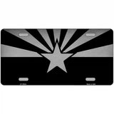 Arizona Flag Black  Novelty Metal License Plate Tag 24" x 12" (LLP)