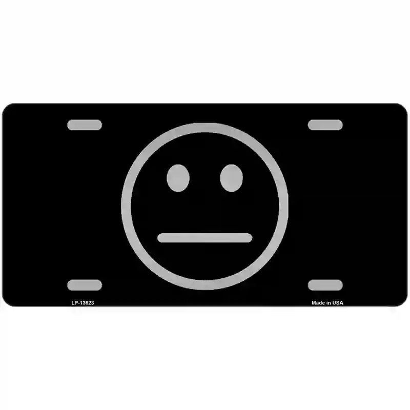 Meh Black Novelty Metal License Plate Tag 24" x 12" (LLP)