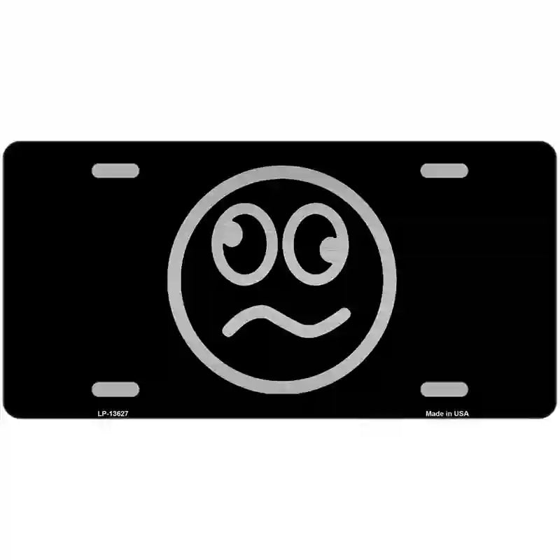 Loopy Black Novelty Metal License Plate Tag 24" x 12" (LLP)