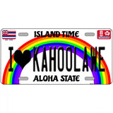 I Heart Kahoolawe Novelty Metal License Plate Tag 24" x 12" (LLP)