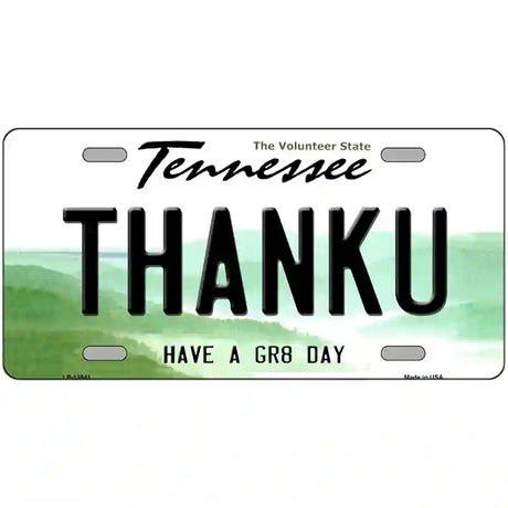 Thank You Novelty Metal License Plate Tag 24" x 12" (LLP)