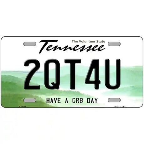 Too Cute For You Novelty Metal License Plate Tag 24" x 12" (LLP)