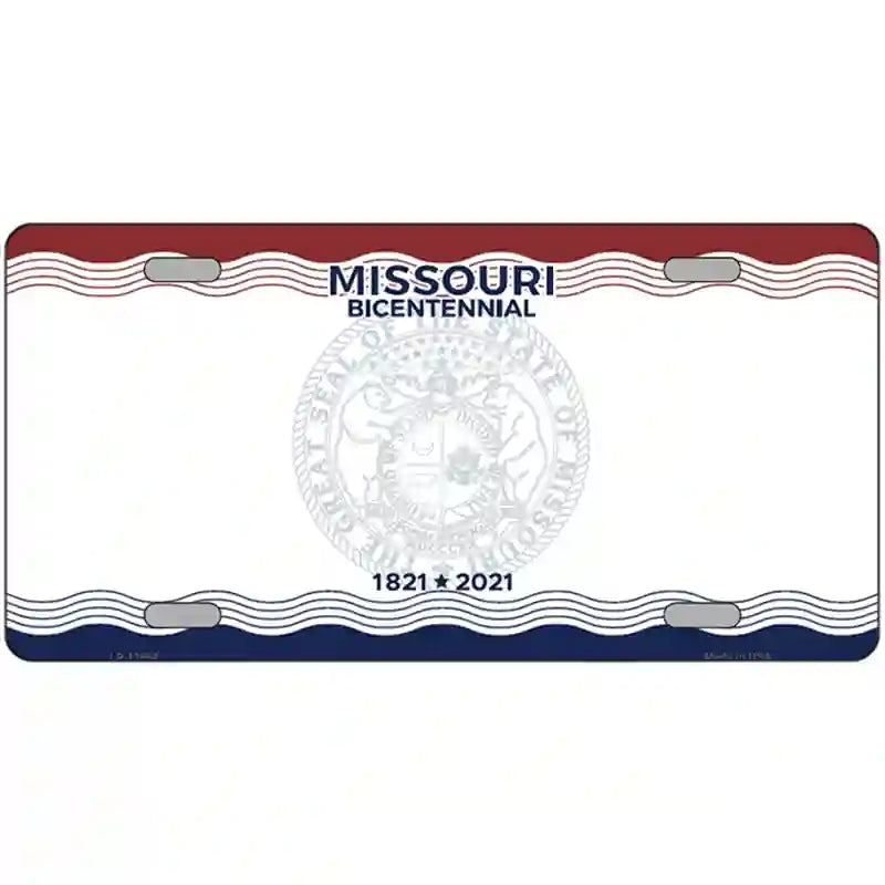 Missouri Bicentennial Novelty State Blank Metal License Plate 24" x 12" (LLP) / Yes