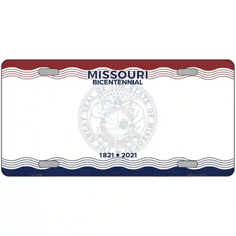 Missouri Bicentennial Novelty State Blank Metal License Plate 24" x 12" (LLP) / Yes