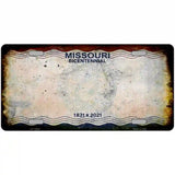 Missouri Bicentennial Novelty Metal License Plate Tag 24" x 12" (LLP)