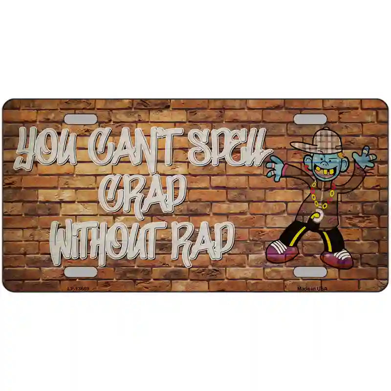 Grad Without Rad Novelty Metal License Plate Tag 24" x 12" (LLP)