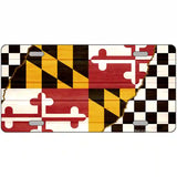 Maryland Racing Flag Novelty Metal License Plate Tag 24" x 12" (LLP)