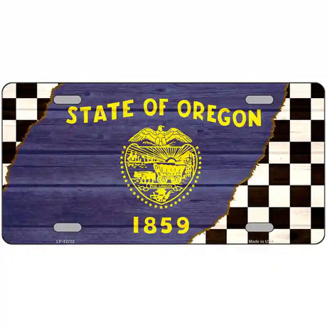 Oregon Racing Flag Novelty Metal License Plate Tag 24" x 12" (LLP)