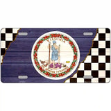 Virginia Racing Flag Novelty Metal License Plate Tag 24" x 12" (LLP)