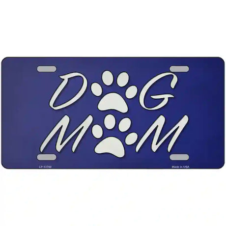 Dog Mom Novelty Metal License Plate Tag 24" x 12" (LLP)