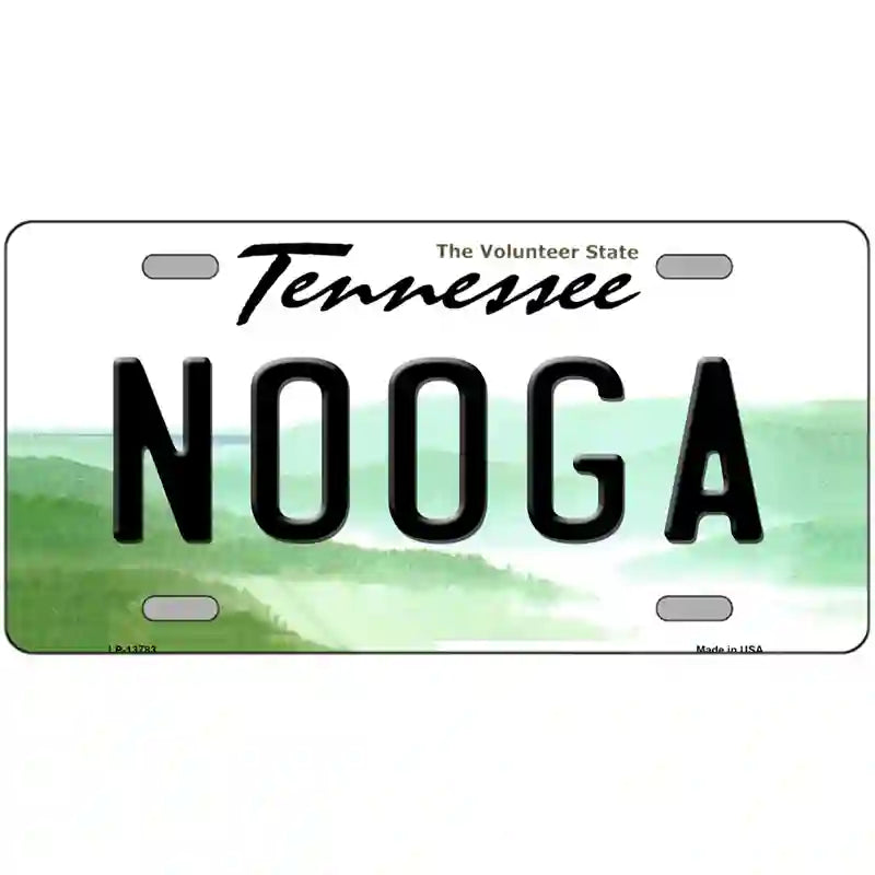 Nooga Tennessee Novelty Metal License Plate Tag 24" x 12" (LLP)