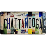 Chattanooga Strip Art Novelty Metal License Plate Tag 24" x 12" (LLP)