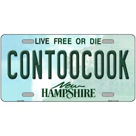 Contoocook New Hampshire Novelty Metal License Plate Tag 24" x 12" (LLP)