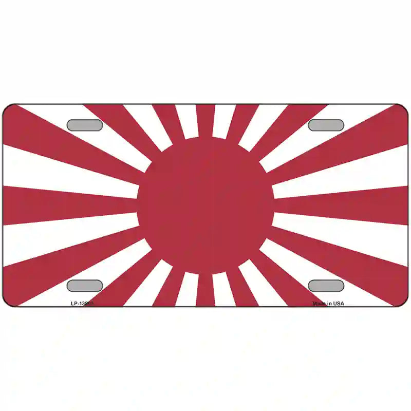 Rising Sun Japan Novelty Metal License Plate Tag 24" x 12" (LLP)