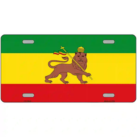 Ethiopia Flag Novelty Metal License Plate Tag 24" x 12" (LLP)