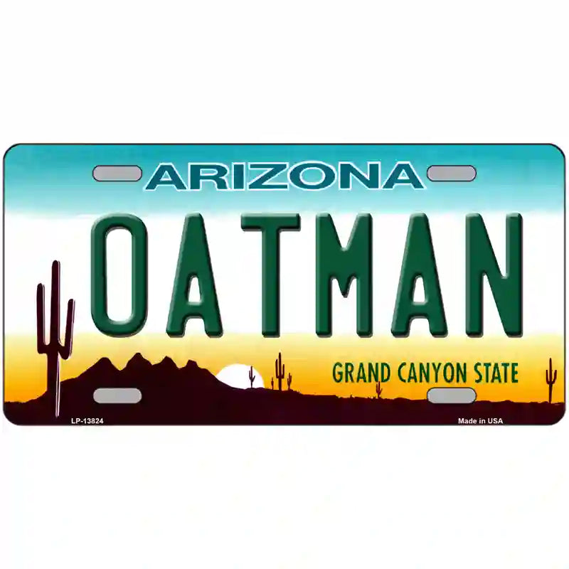 Oatman Arizona Novelty Metal License Plate Tag 24" x 12" (LLP)