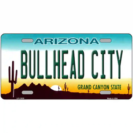 Bullhead City Arizona Novelty Metal License Plate Tag 24" x 12" (LLP)