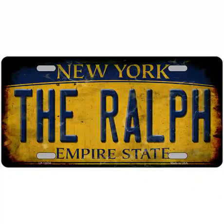 The Ralph New York Rusty Novelty Metal License Plate Tag 24" x 12" (LLP)