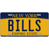 Bills NY Yellow Novelty Metal License Plate Tag 24" x 12" (LLP)