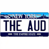 The Aud NY Blue Novelty Metal License Plate Tag 24" x 12" (LLP)