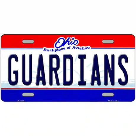 Guardians Ohio Aviation Novelty Metal License Plate Tag 24" x 12" (LLP)