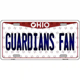 Guardians Fan Ohio Overlay Novelty Metal License Plate Tag 24" x 12" (LLP)