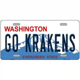 Go Krakens Washington Novelty Metal License Plate Tag 24" x 12" (LLP)