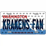 Krakens Fan Washington Overlay Novelty Metal License Plate Tag 24" x 12" (LLP)