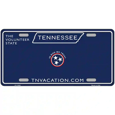 Blank Tennessee Blue Novelty Metal License Plate Tag 24" x 12" (LLP)