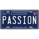 Passion Tennessee Blue Novelty Metal License Plate Tag 24" x 12" (LLP)