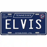 Elvis Tennessee Blue Novelty Metal License Plate Tag 24" x 12" (LLP)