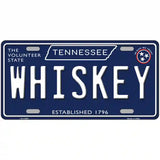 Whiskey Tennessee Blue Novelty Metal License Plate Tag 24" x 12" (LLP)