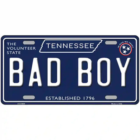 Bad Boy Tennessee Blue Novelty Metal License Plate Tag 24" x 12" (LLP)