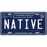 Native Tennessee Blue Novelty Metal License Plate Tag 24" x 12" (LLP)