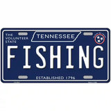 Fishing Tennessee Blue Novelty Metal License Plate Tag 24" x 12" (LLP)