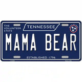 Mama Bear Tennessee Blue Novelty Metal License Plate Tag 24" x 12" (LLP)