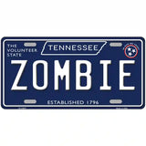 Zombie Tennessee Blue Novelty Metal License Plate Tag 24" x 12" (LLP)