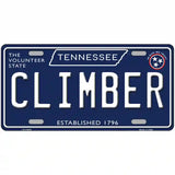 Climber Tennessee Blue Novelty Metal License Plate Tag 24" x 12" (LLP)