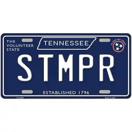 Stmpr Tennessee Blue Novelty Metal License Plate Tag 24" x 12" (LLP)