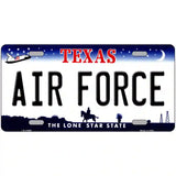Texas Air Force Novelty Metal License Plate Tag 24" x 12" (LLP)