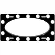 White Black Polka Dot Center Oval Metal Novelty License Plate 24" x 12" (LLP)