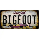 Bigfoot Maryland Novelty Metal License Plate Tag 24" x 12" (LLP)