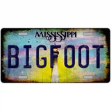 Bigfoot Mississippi Novelty Metal License Plate Tag 24" x 12" (LLP)